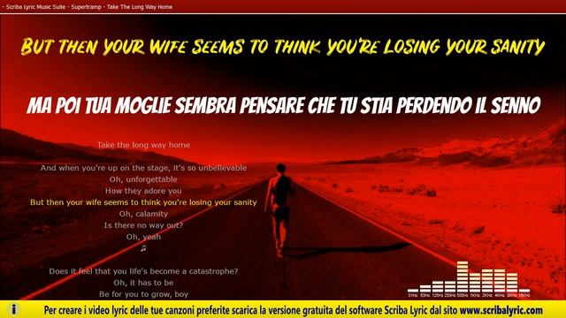 Supertramp - Take the long way home - Lyric video + traduzione italiano смотреть онлайн