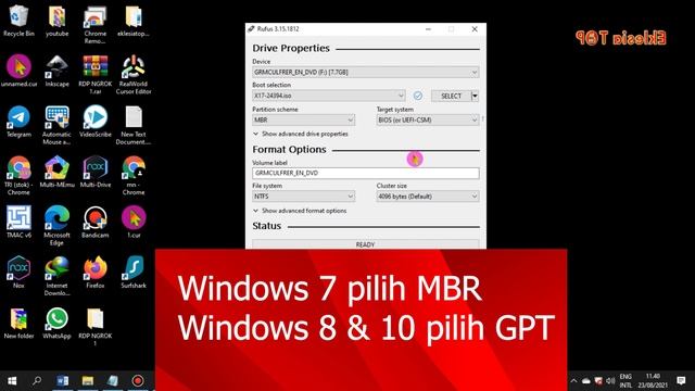 Bootable WINDOWS Dengan Rufus смотреть онлайн