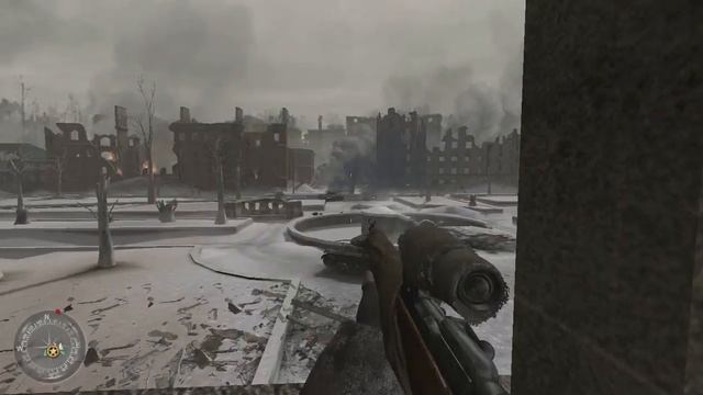 прохождение call of duty 2 Сталинградская крепость (Товарищ снайпер) №6 смотреть онлайн