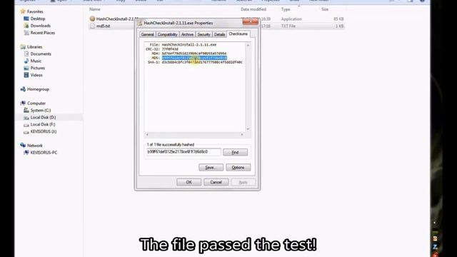 How to Calculate and Verify Hashes / Checksums of Files in Windows смотреть онлайн