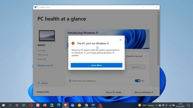 The Windows 11 PC Health Check upgrade app has issues смотреть онлайн