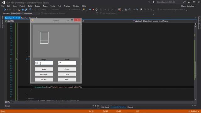 GUI Using C# - How to Design simple program to draw Geometric Shapes - and Design simple Calculator смотреть онлайн