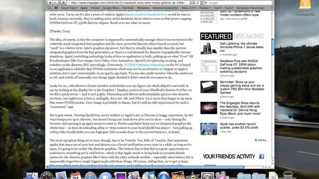 MacBook Pro (Mid 2010) Discrete Graphics Switching смотреть онлайн