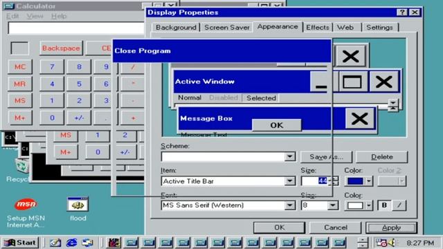 Overloading Windows 98 with a bunch of calculators. смотреть онлайн