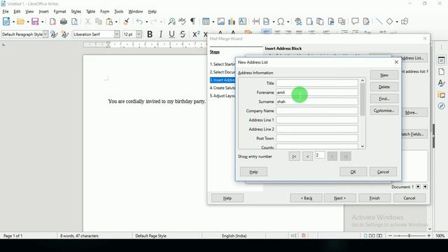 LIBRE OFFICE - MailMerge смотреть онлайн