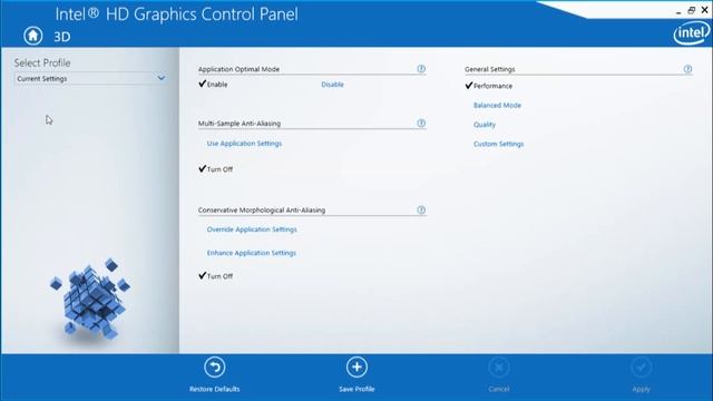 Intel HD Graphics Control Panel Best Performance Settings for Gaming смотреть онлайн