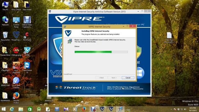 Vipre Install fo win 7, 8 ,10 смотреть онлайн