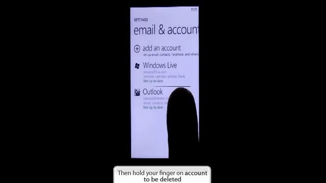 How to delete an account on Windows Phone 7 device смотреть онлайн