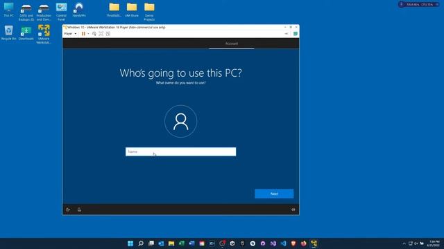 Create Windows 10 Virtual Machine on Vmware Player смотреть онлайн
