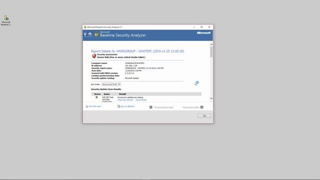 Microsoft Security Baseline Analyzer смотреть онлайн