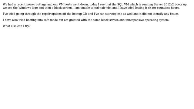 Windows Server 2012r2 black screen after bootup logo смотреть онлайн