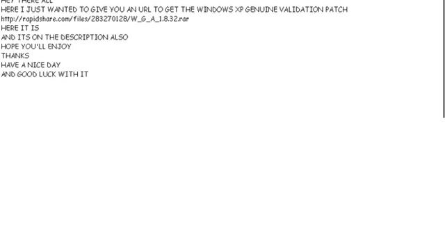 windows xp genuine validation patch + Download Link смотреть онлайн