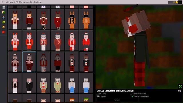 ✅ 50 CHRISTMAS skins with Custom Capes skin pack (MCBE +) 1.19+ смотреть онлайн