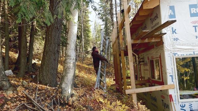 Chimney cleaning and getting the wood stove ready for winter | Building our cabin episode 31 смотреть онлайн