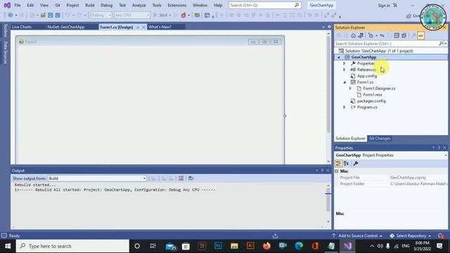 Visual Studio Tutorial- Live Chart, Geo Map Design in Windows Forms App C# | 96 Art and Design Club смотреть онлайн