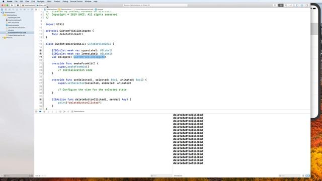 UITableView Custom Cells and Delegate Communication смотреть онлайн