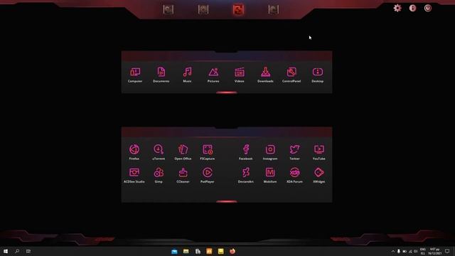CARDINAL EX THEME - XWidget and Rainwallpaper Desktop customisation смотреть онлайн