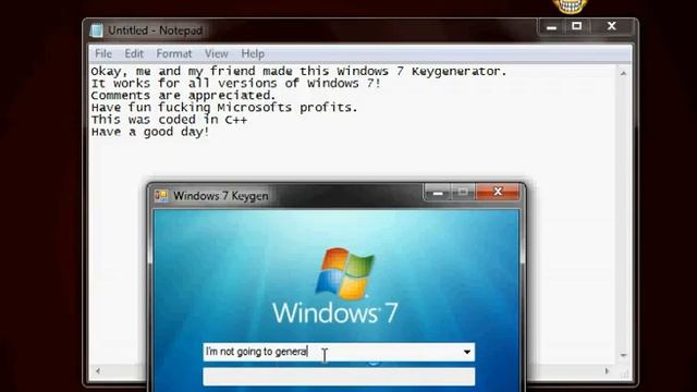 Windows 7 Keygen All Versions! Free Download! 360p смотреть онлайн