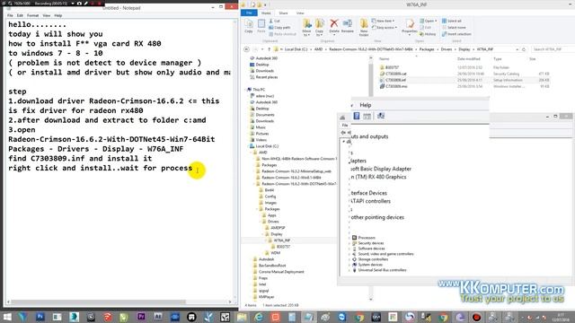 [SOLVED] how to FIX install driver graphic card AMD RX480 win 8.1 (Cara install driver ) смотреть онлайн