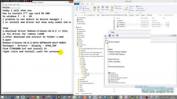 [SOLVED] how to FIX install driver graphic card AMD RX480 win 8.1 (Cara install driver )