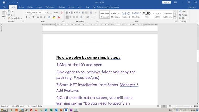 .NET 3.5 installation in Windows Server 2019 смотреть онлайн