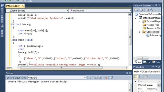 Tutorial Aplikasi Info Penjualan Barang menggunakan C. смотреть онлайн