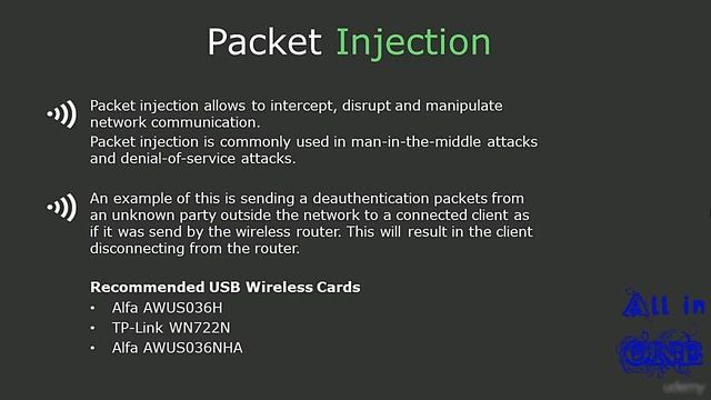 Wifi hacking for Beginners|Udemy part-6 (Packet injection and monitor mode) смотреть онлайн