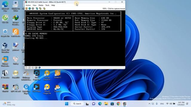 MS-DOS 6.22 Startup in the Year 2023 смотреть онлайн