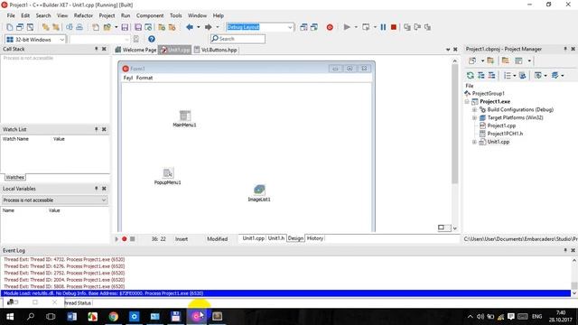 RAD Studio XE7, C++ builder, 10-dars "bloknot" смотреть онлайн