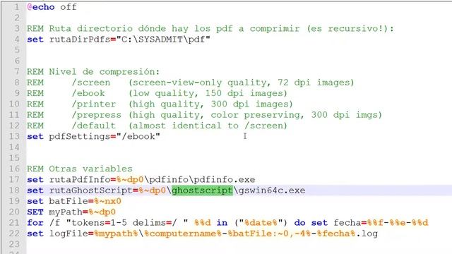 Windows: Comprimir PDF masivamente (Script) смотреть онлайн