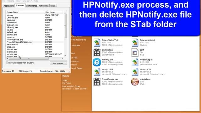 HPNotify.exe virus removal смотреть онлайн