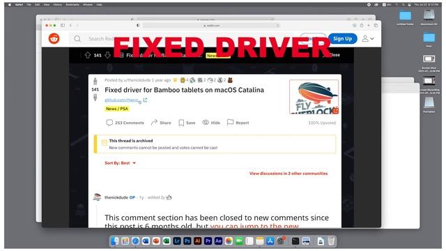 FIX DRIVER for WACOM with iMac macOS, Catalina, Big Sur смотреть онлайн