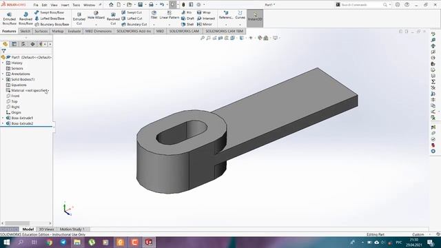 SolidWorks2020 modeling part. 5-amaliy mashg'ulot смотреть онлайн