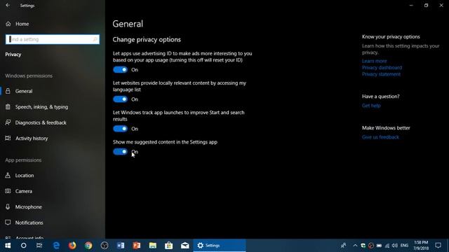 Windows 10 April 2018 update Turn off Tailored Experience to remove annoying suggestions and ads смотреть онлайн