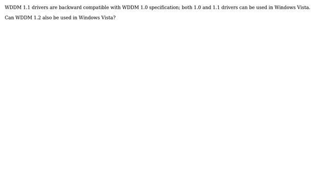 Are WDDM 1.2 drivers backward compatible with WDDM 1.0? смотреть онлайн