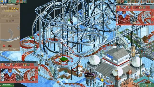 Let's Play RollerCoaster Tycoon 2 (Winter Wonderland) - Ep. 26: OVERAMBITIOUS DESIGN смотреть онлайн