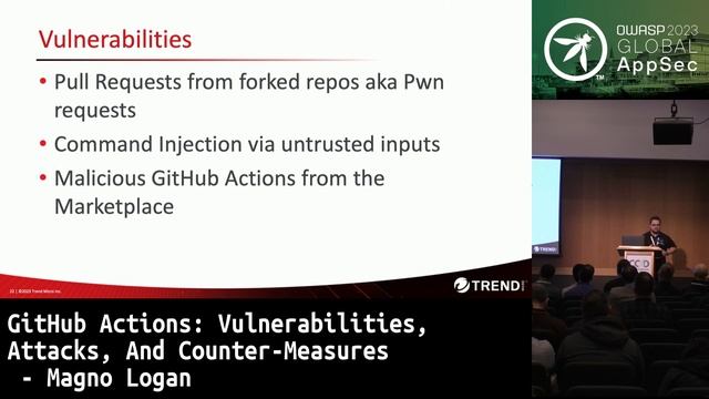 Global AppSec Dublin: GitHub Actions: Vulnerabilities, Attacks, And Counter-Measures - Magno Logan смотреть онлайн