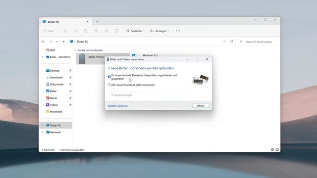 Windows 11 - Bilder vom iPhone importieren смотреть онлайн