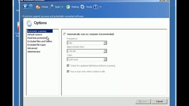 Configuring Scan Settings and Default Actions in Windows Defender.avi смотреть онлайн