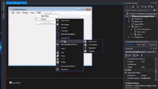 How To Create Untitled-Notepad Design using C# and windows form Tutorial |2018|HD| смотреть онлайн