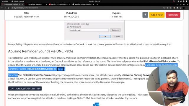 Outlook NTLM Leak - "ZERO CLICK" Vulnerability Explained (CVE-2023-23397) смотреть онлайн
