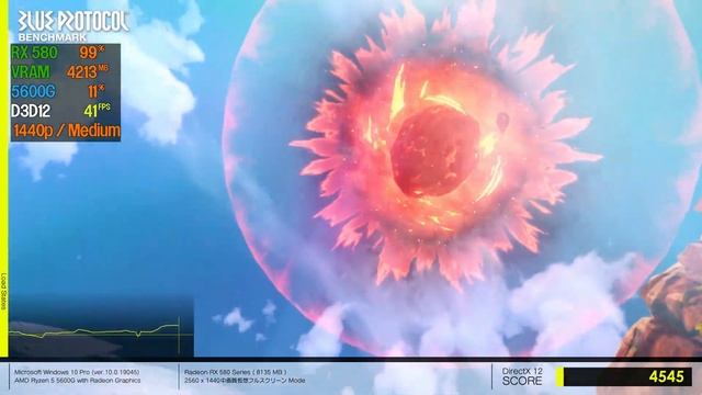 RX 580 + Ryzen5 5600G / Blue Protocol Benchmark смотреть онлайн
