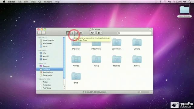 Mac OS 10 101: Core Snow Leopard - 05. Working with Finder Windows - Part 1 смотреть онлайн