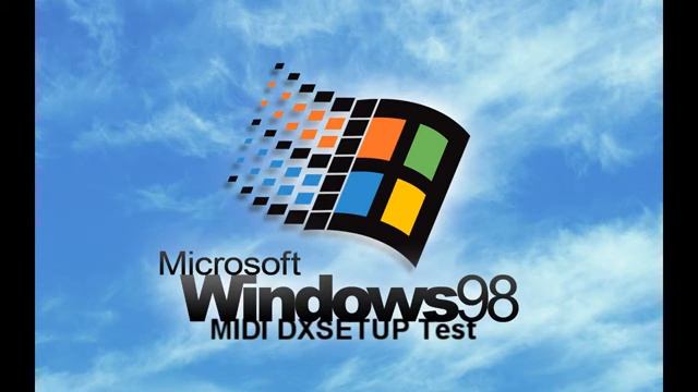 Windows 98 DXSETUP MIDI Test смотреть онлайн