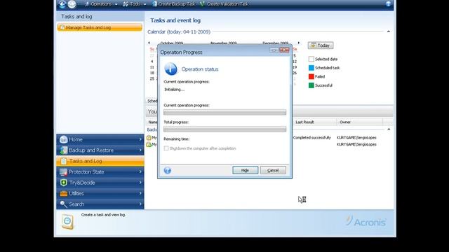 Acronis True Image 2009 Tutorial 1/2 смотреть онлайн