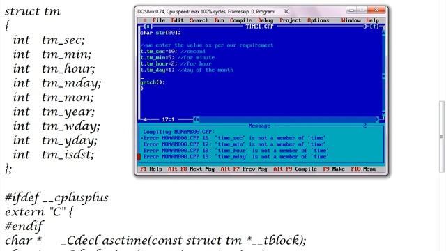 Time.h header file || part 1 || how to access struct tm and print time смотреть онлайн