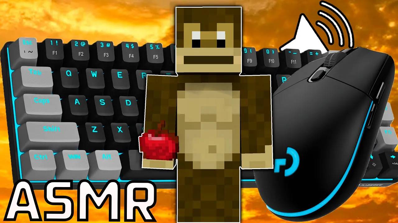 АСМР БЕДВАРС МАЙНКРАФТ 1.8.9 #bedwars #hypixel #asmr #АСМР КЛАВИАТУРА + МЫШКА