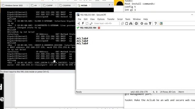 Rivan CCNA Training day 7 access list lab part one, ignore the last 3 minutes of the video. смотреть онлайн