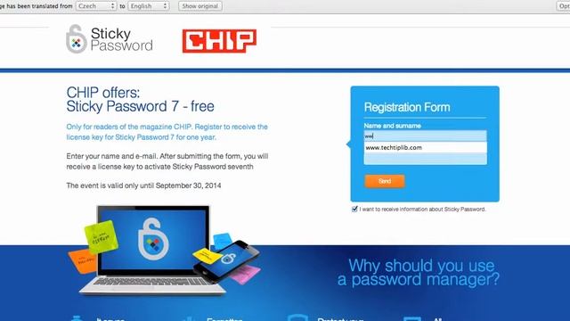 How to get free 1 year of Sticky Password Pro 7 Jul, 2014_Techtiplib.com смотреть онлайн
