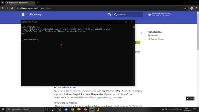 How to install Python tkinter/ttkbootstrap GUI framework on Windows 10 using PIP смотреть онлайн